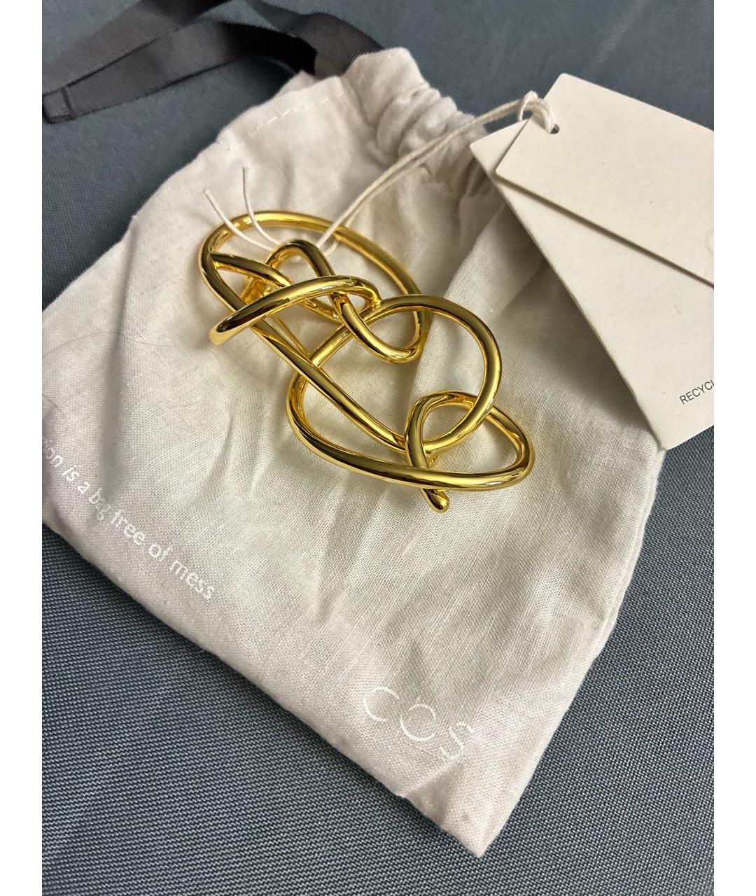 COS Золотая металлическая булавка / брошь, фото 3