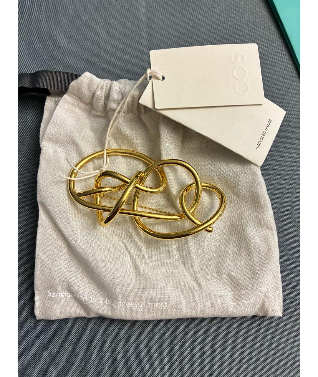 COS Золотая металлическая булавка / брошь, фото 5