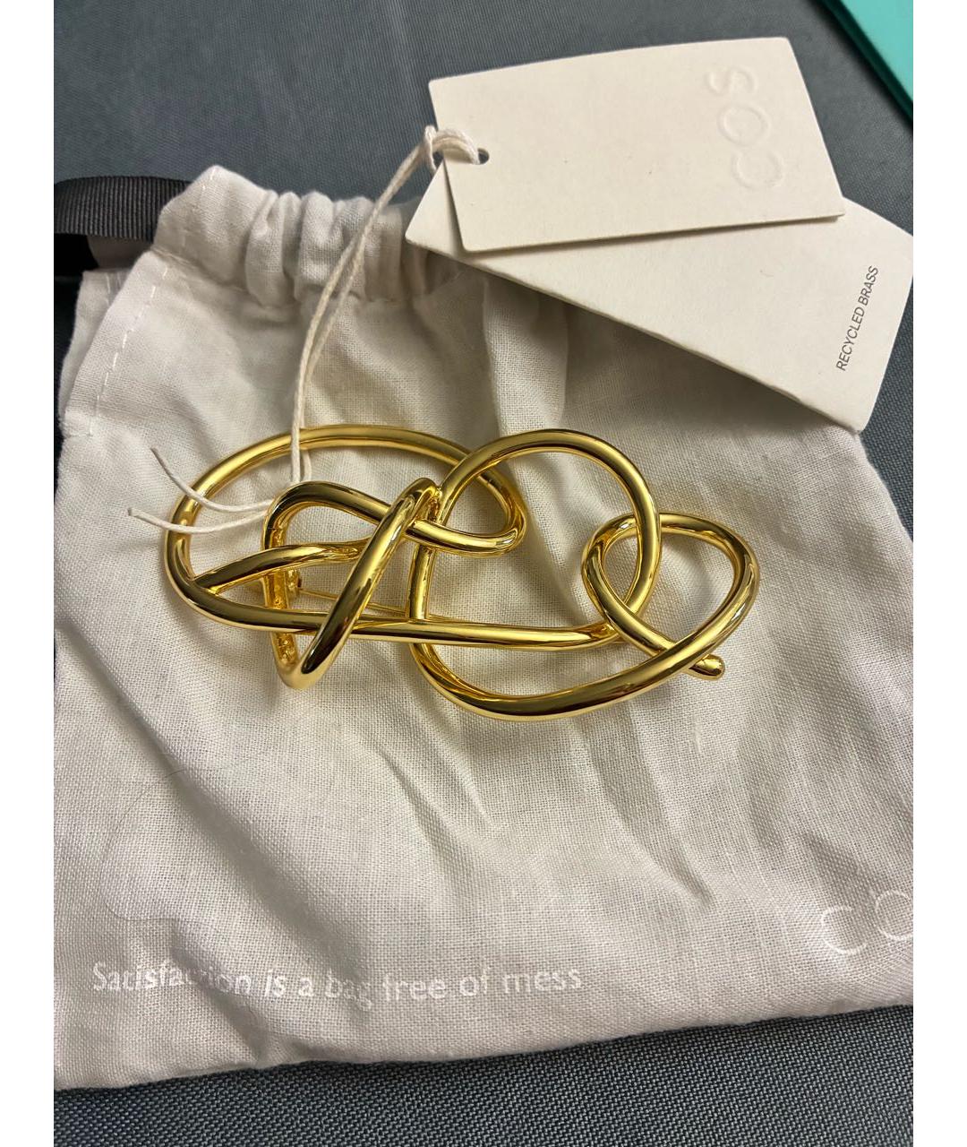 COS Золотая металлическая булавка / брошь, фото 2