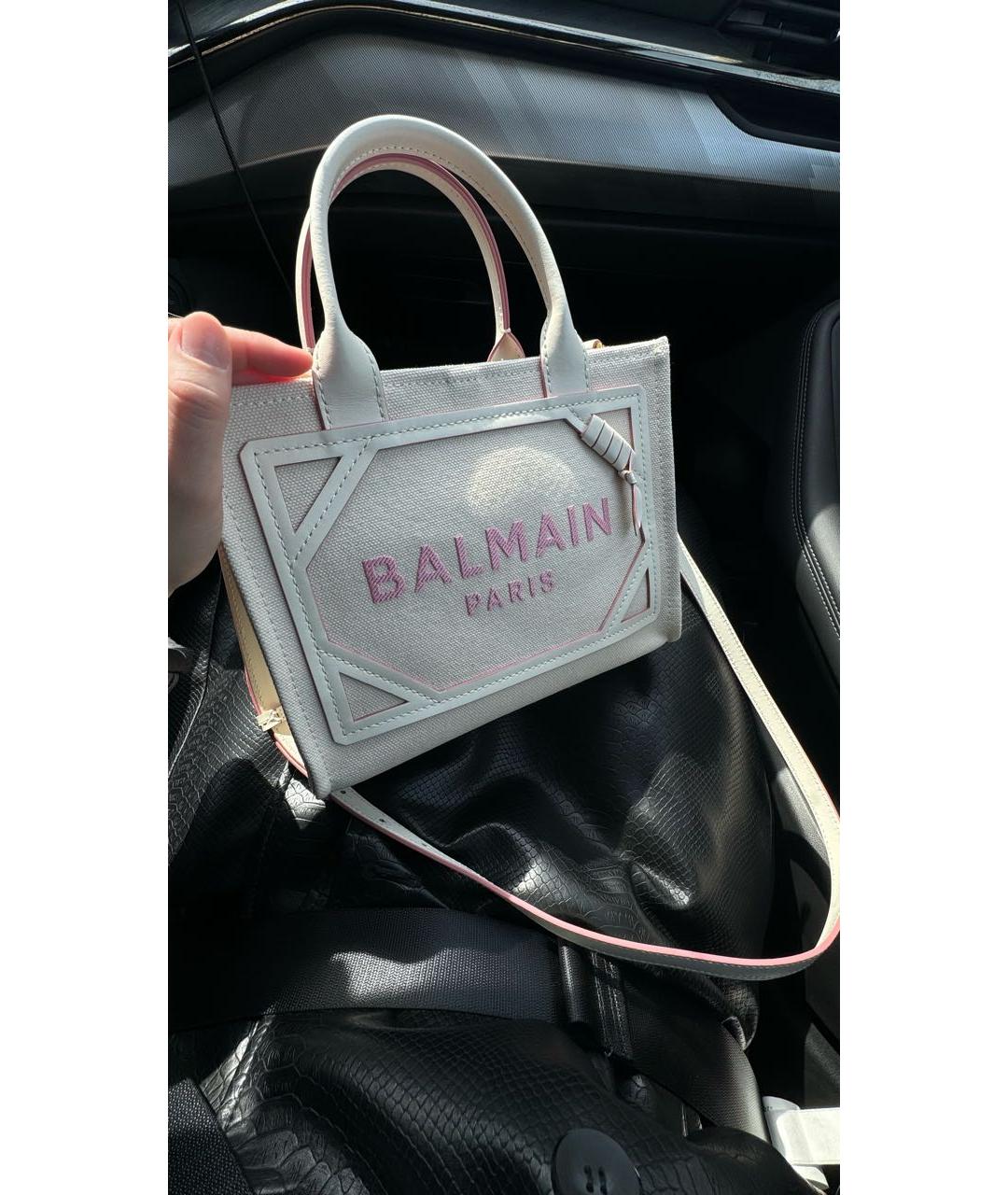 BALMAIN Бежевая деним сумка тоут, фото 4