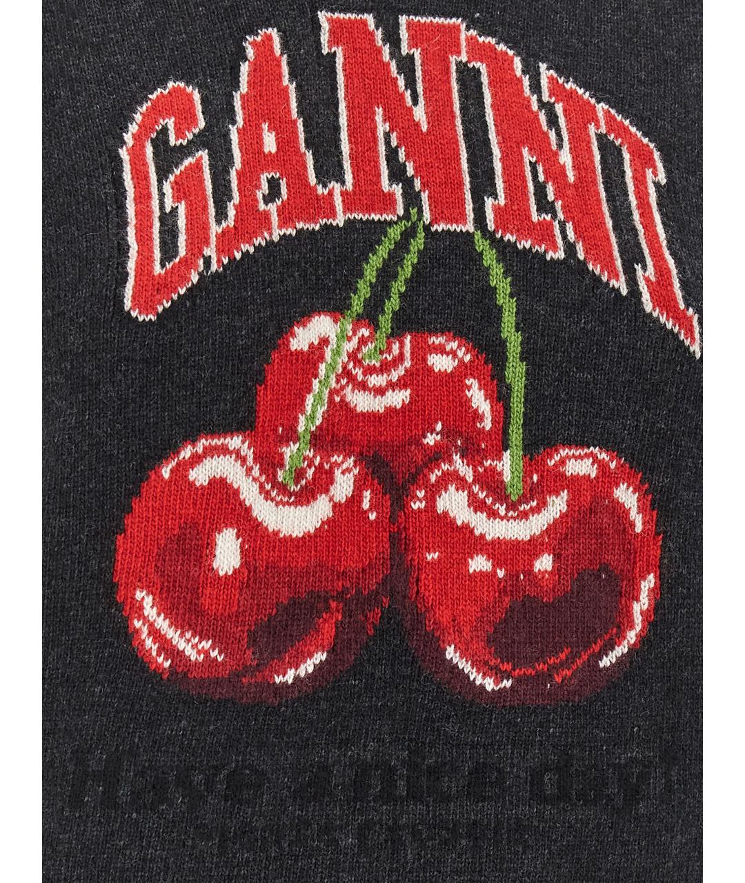 GANNI Черная шерстяная жилетка, фото 3