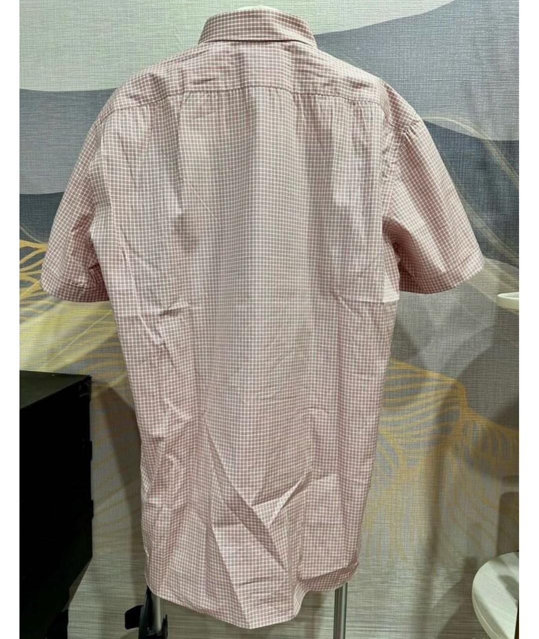 KITON Коралловая хлопковая кэжуал рубашка, фото 2