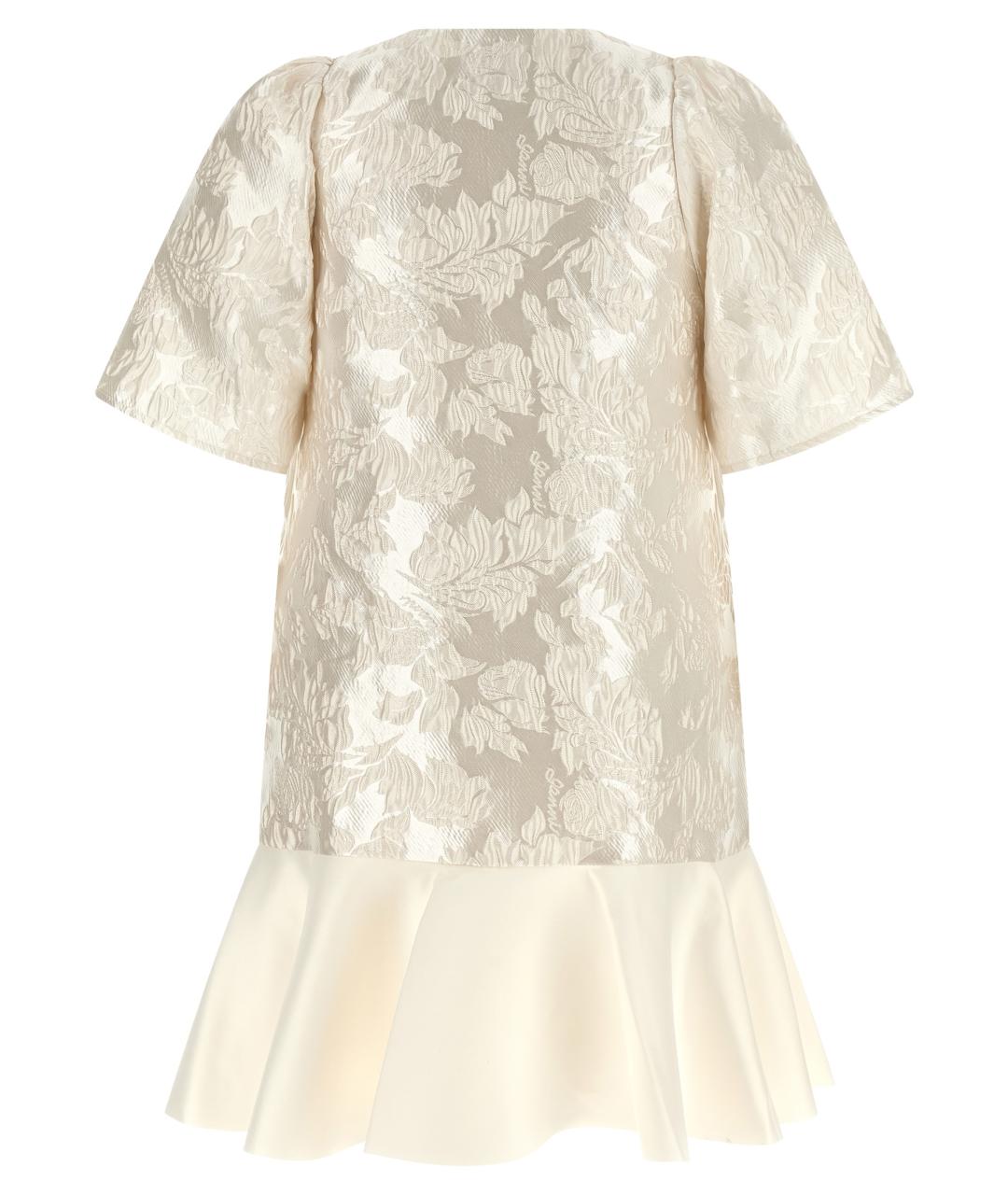 GANNI Белое полиэстеровое повседневное платье, фото 2