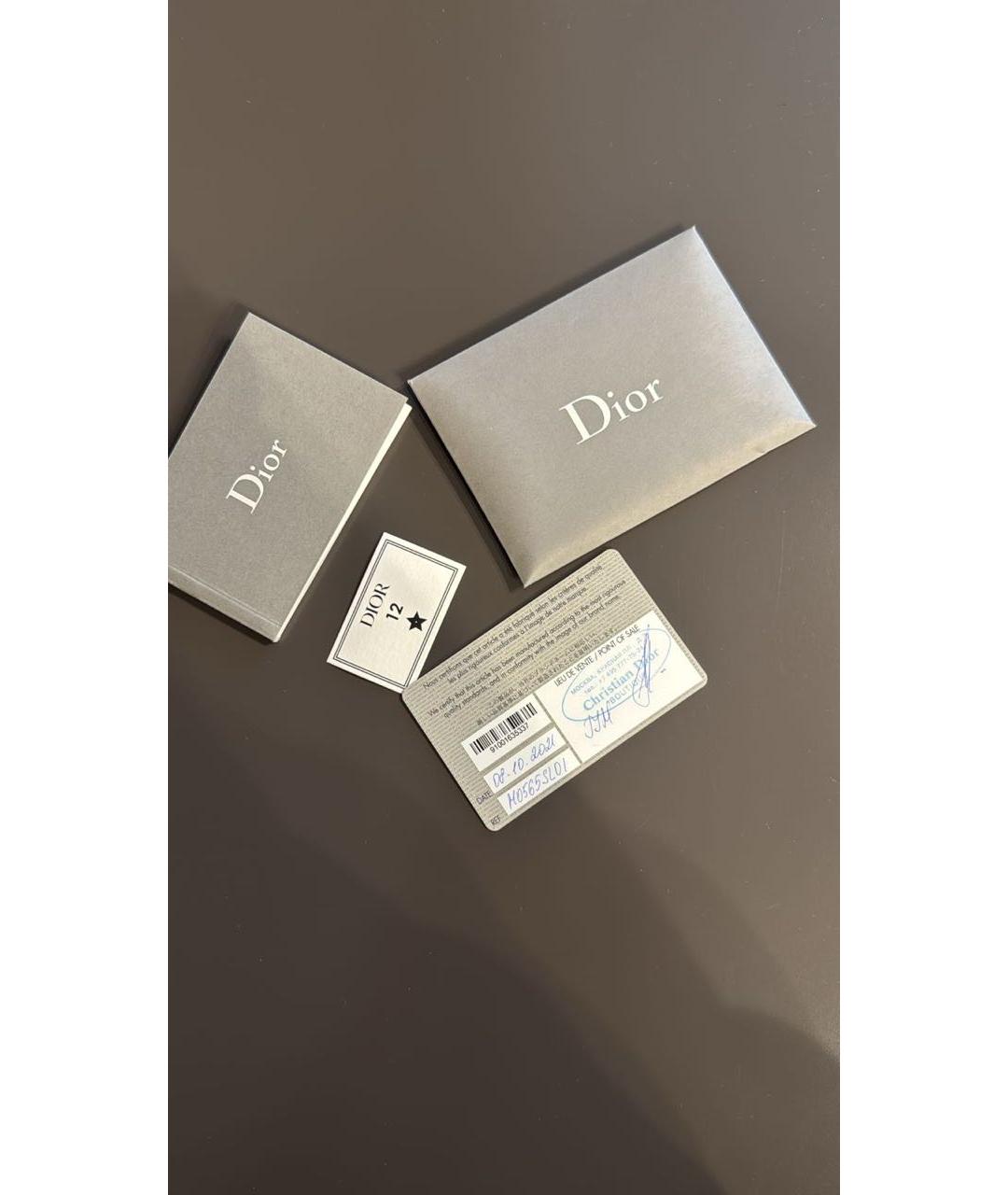 CHRISTIAN DIOR Черная кожаная сумка с короткими ручками, фото 3