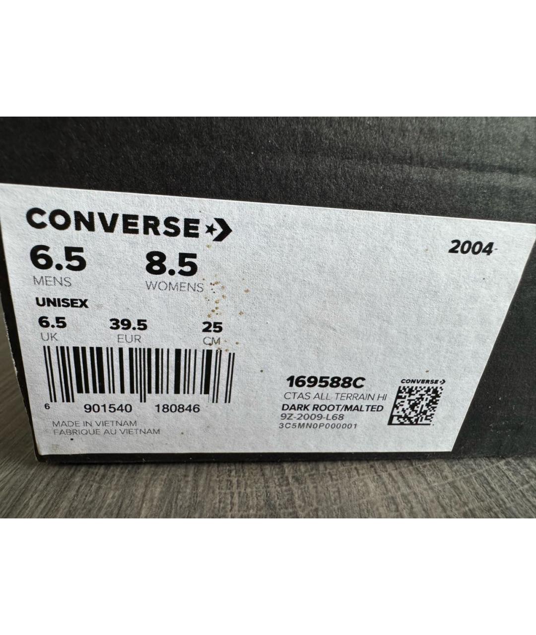 CONVERSE Коричневые кеды, фото 7