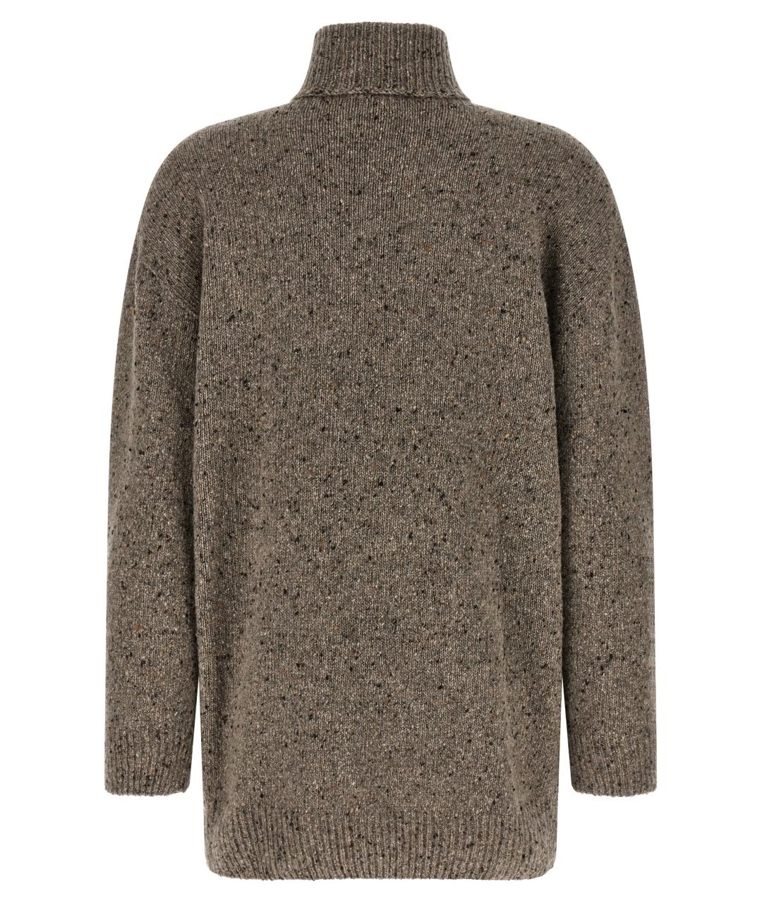 THE ROW Коричневый кашемировый джемпер / свитер, фото 2