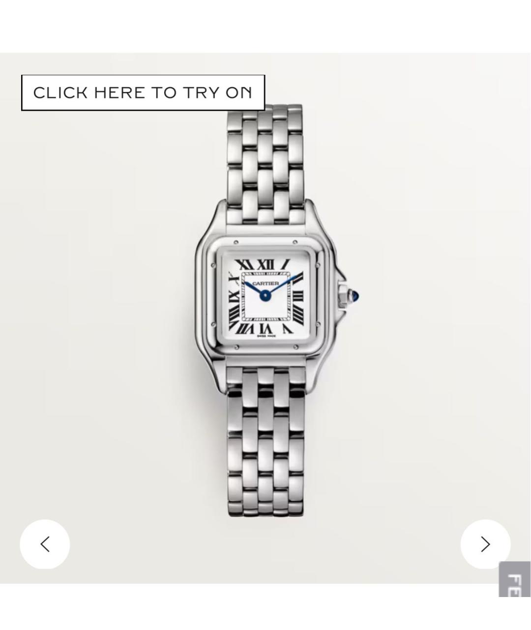 CARTIER Серебряные стальные часы, фото 1