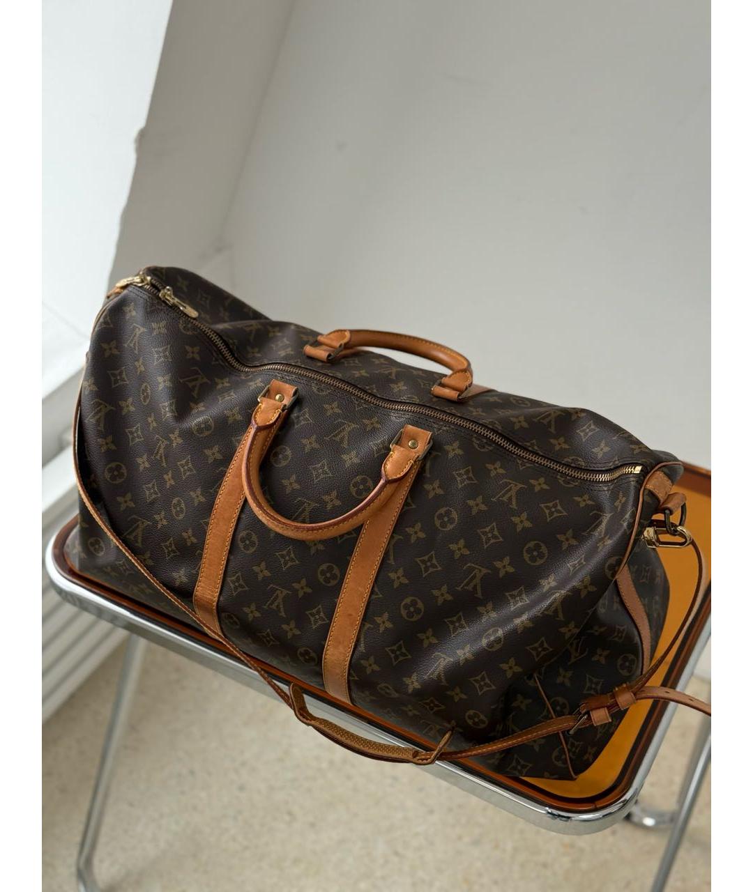 LOUIS VUITTON Коричневая дорожная/спортивная сумка, фото 3