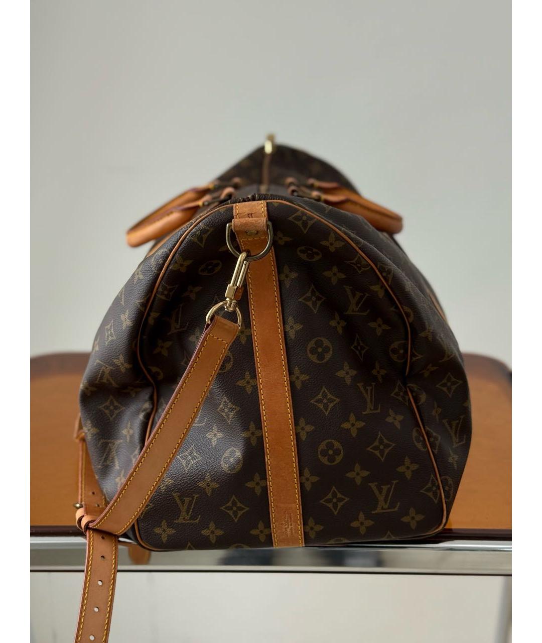 LOUIS VUITTON Коричневая дорожная/спортивная сумка, фото 4