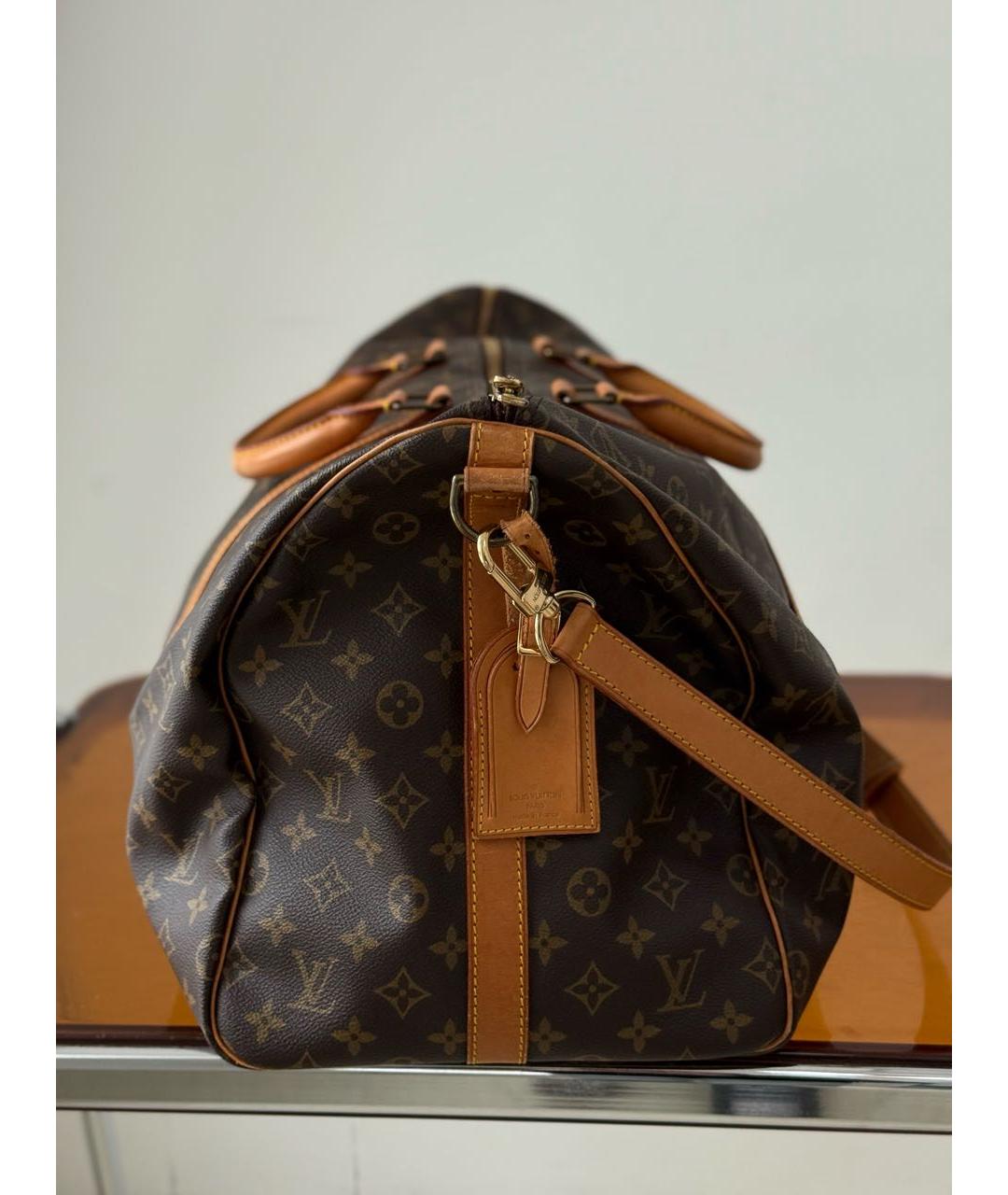 LOUIS VUITTON Коричневая дорожная/спортивная сумка, фото 5