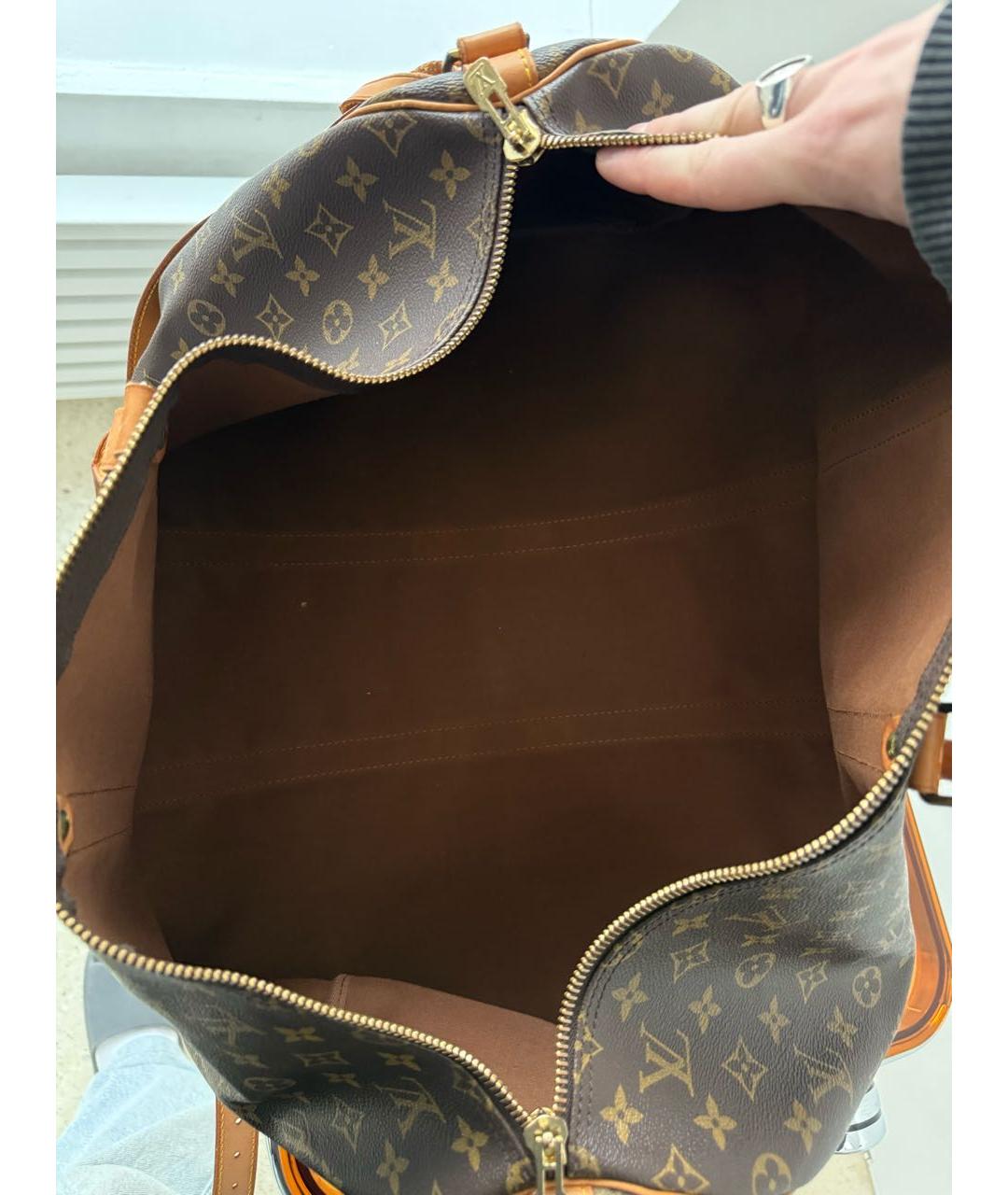 LOUIS VUITTON Коричневая дорожная/спортивная сумка, фото 7