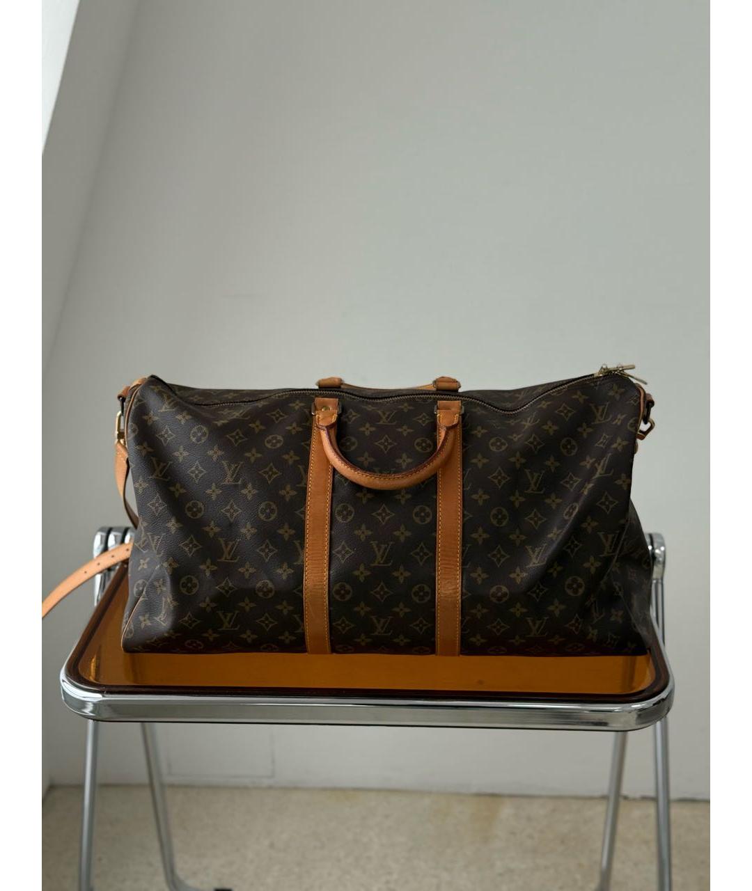 LOUIS VUITTON Коричневая дорожная/спортивная сумка, фото 2