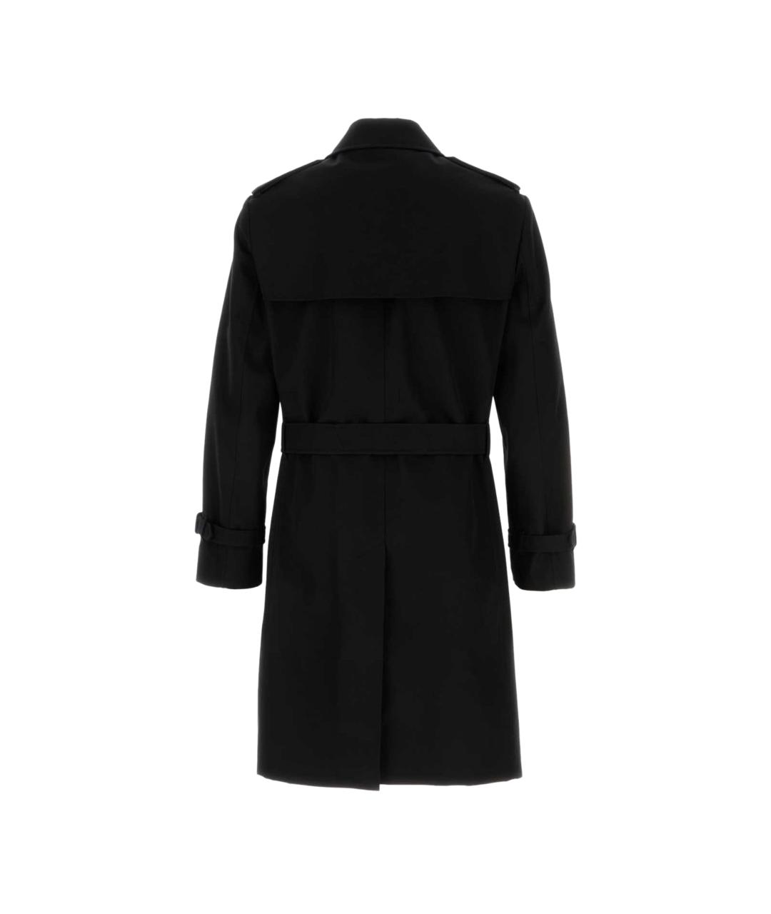 BURBERRY Черный полиэстеровый тренч / плащ, фото 2