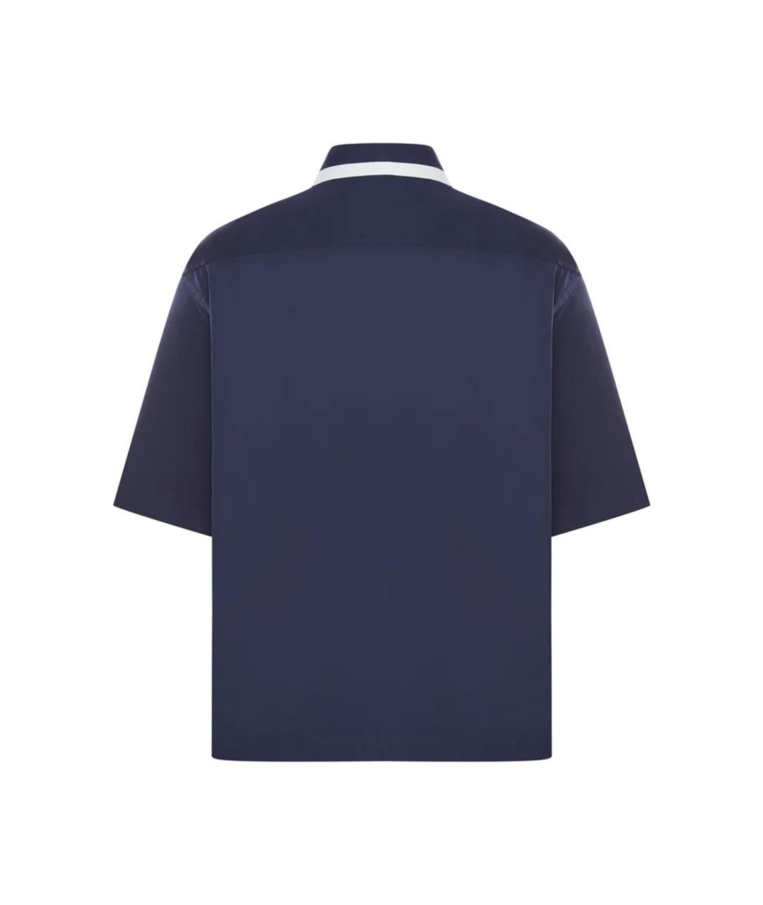 GUCCI Темно-синяя хлопковая кэжуал рубашка, фото 2