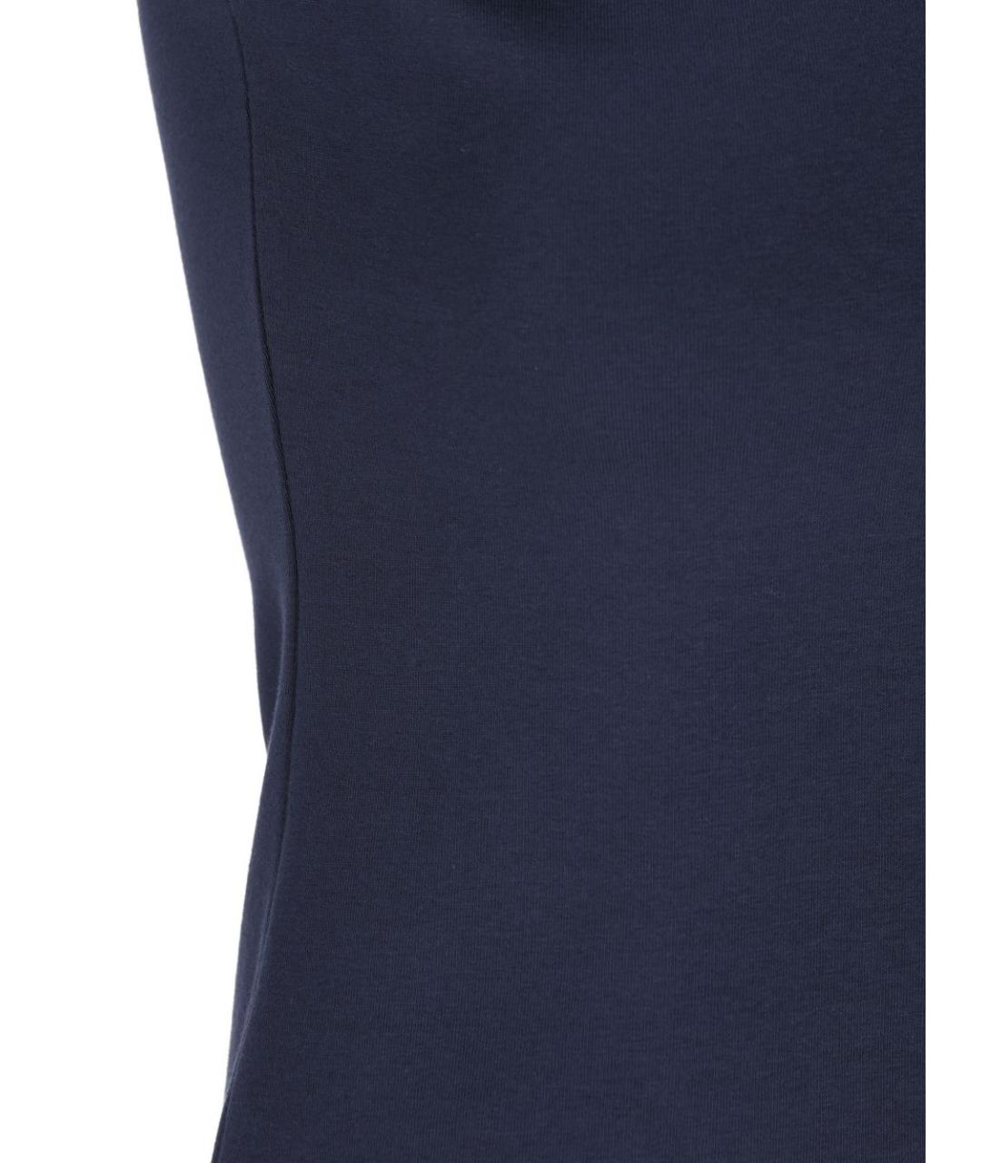 CELINE Синяя хлопковая футболка, фото 4