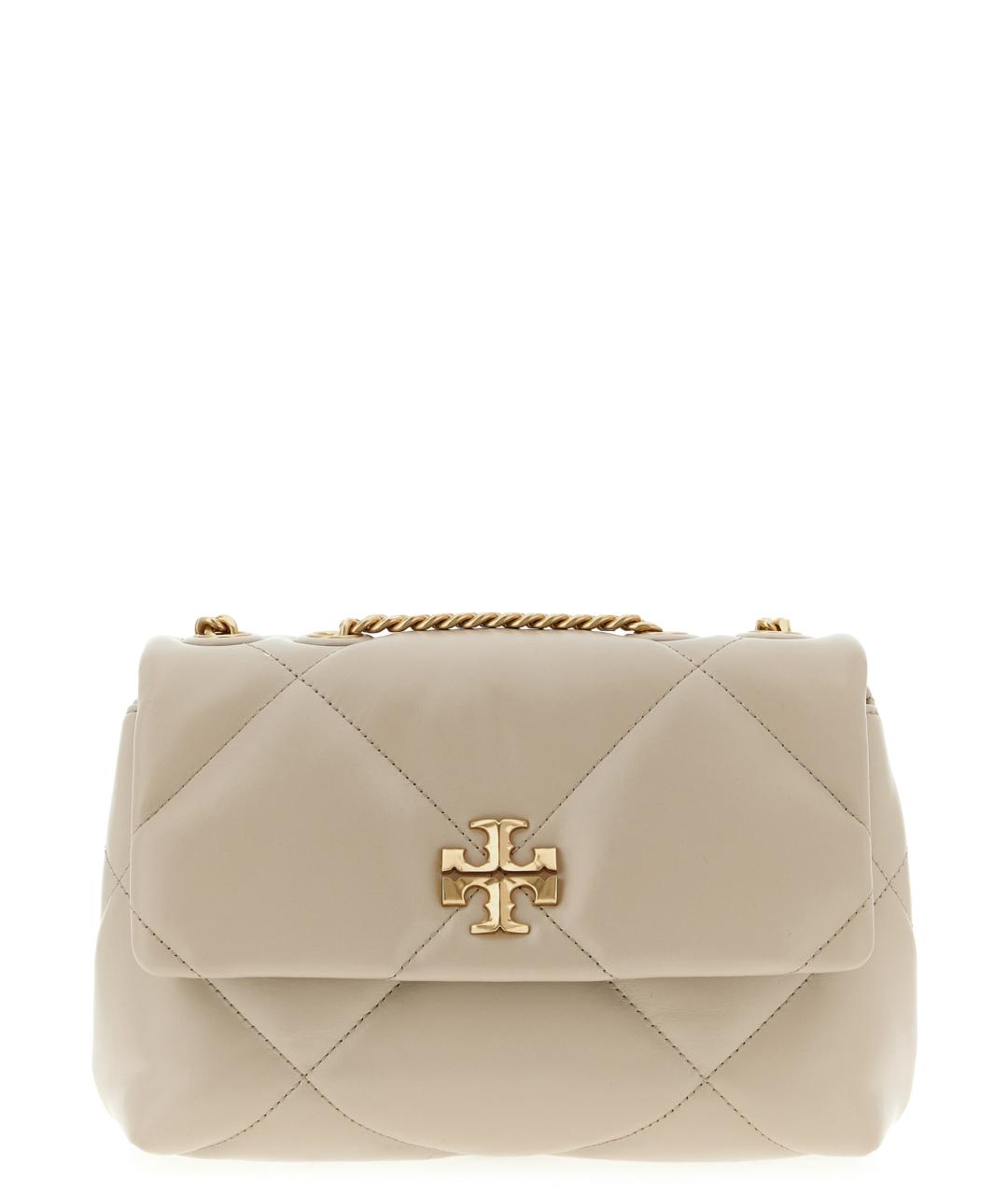 TORY BURCH Бежевая кожаная сумка через плечо, фото 1