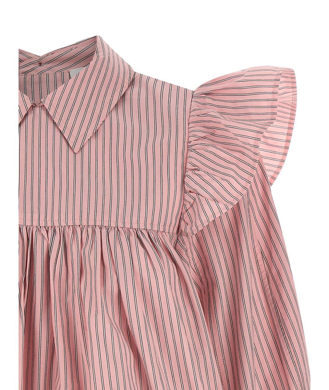 GANNI Розовая хлопковая рубашка, фото 3