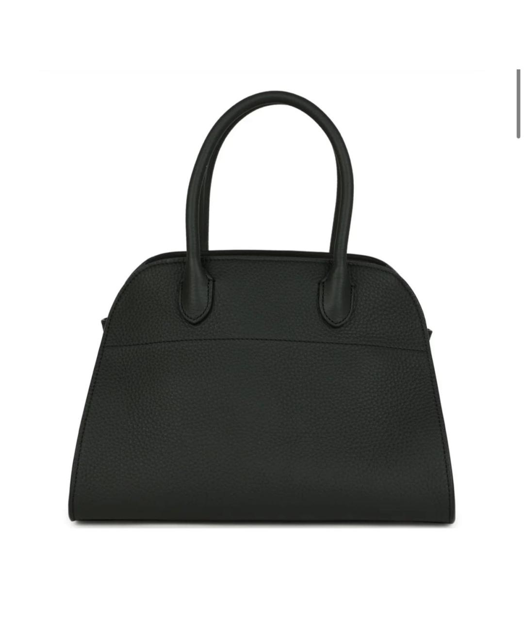 THE ROW Черная кожаная сумка с короткими ручками, фото 9