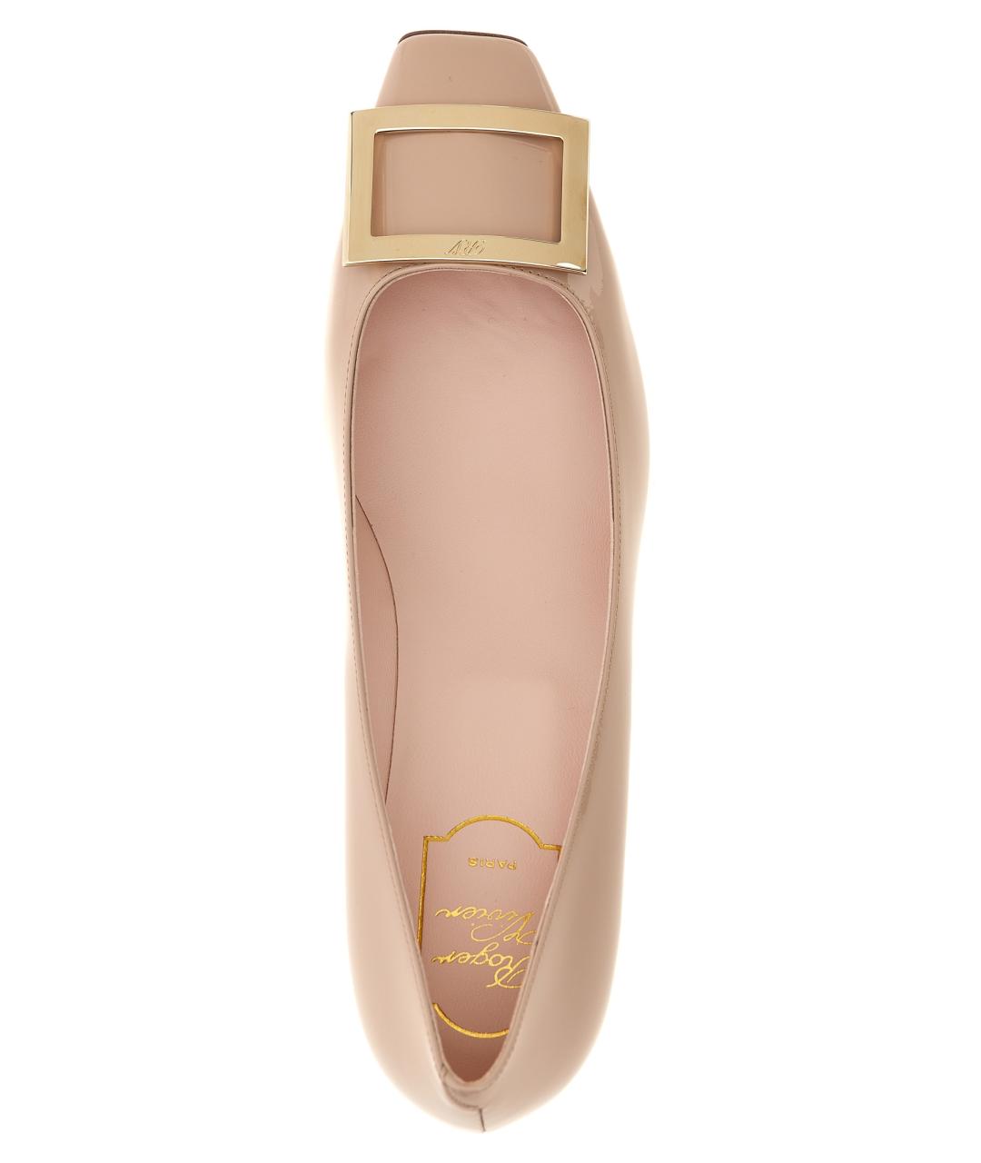 ROGER VIVIER Розовые кожаные туфли, фото 4