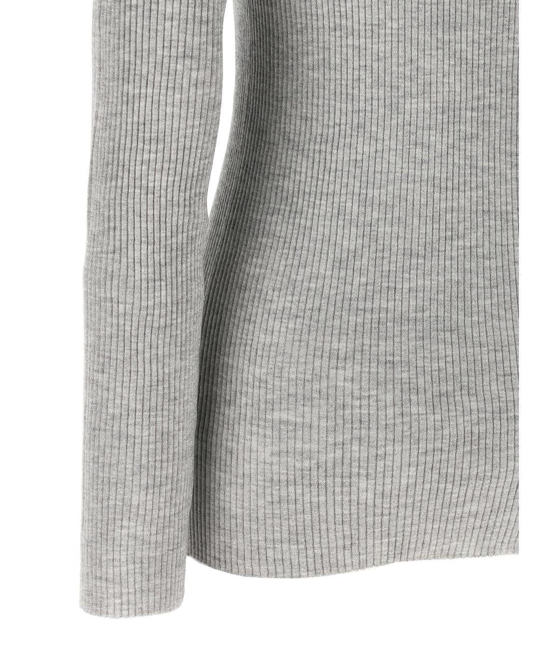 BRUNELLO CUCINELLI Серая кашемировая водолазка, фото 4