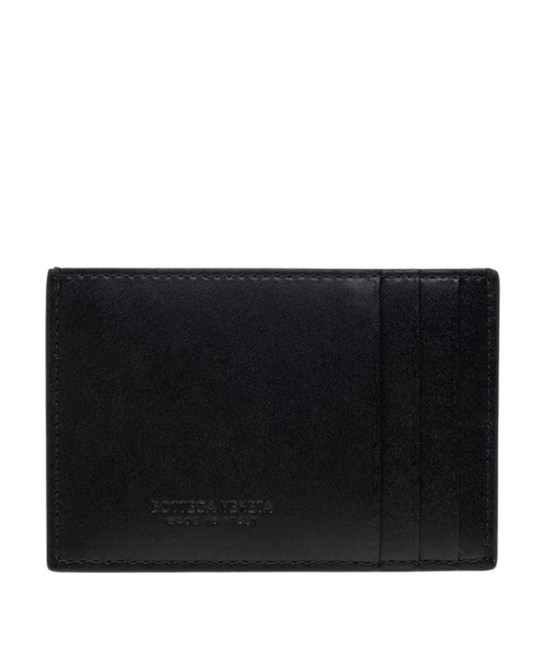 BOTTEGA VENETA Черный кожаный кардхолдер, фото 1