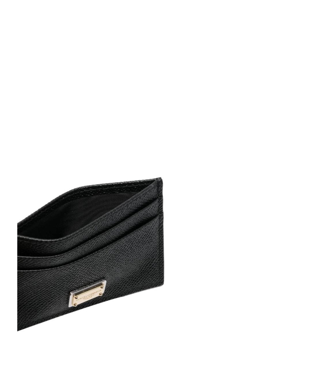 DOLCE&GABBANA Черный кожаный кардхолдер, фото 5