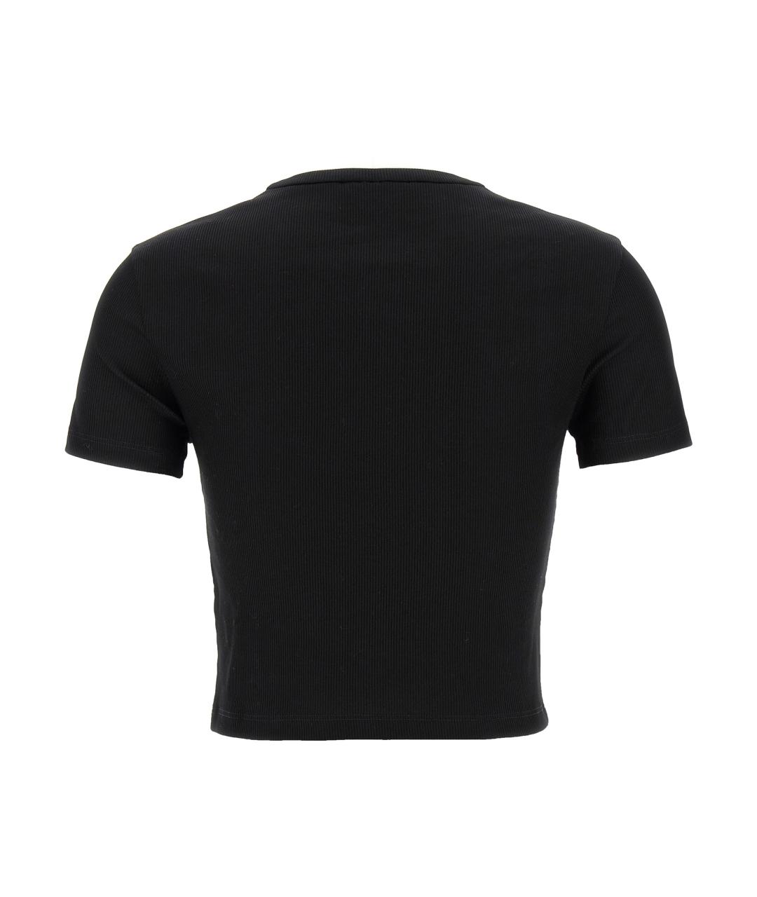 FENDI Черная хлопковая футболка, фото 2