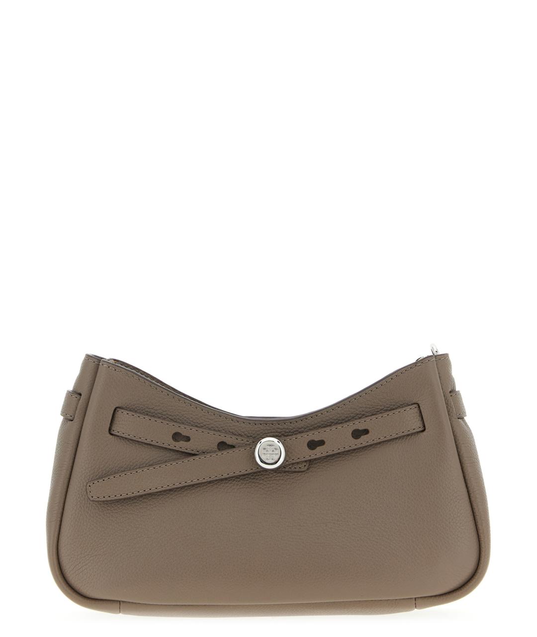 TORY BURCH Коричневая кожаная сумка через плечо, фото 1