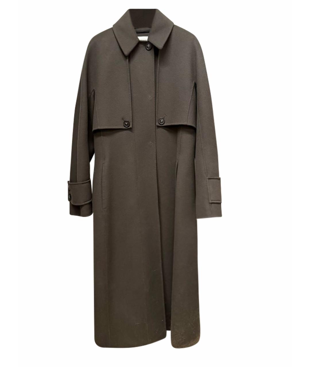 SPORTMAX Коричневое шерстяное пальто, фото 1