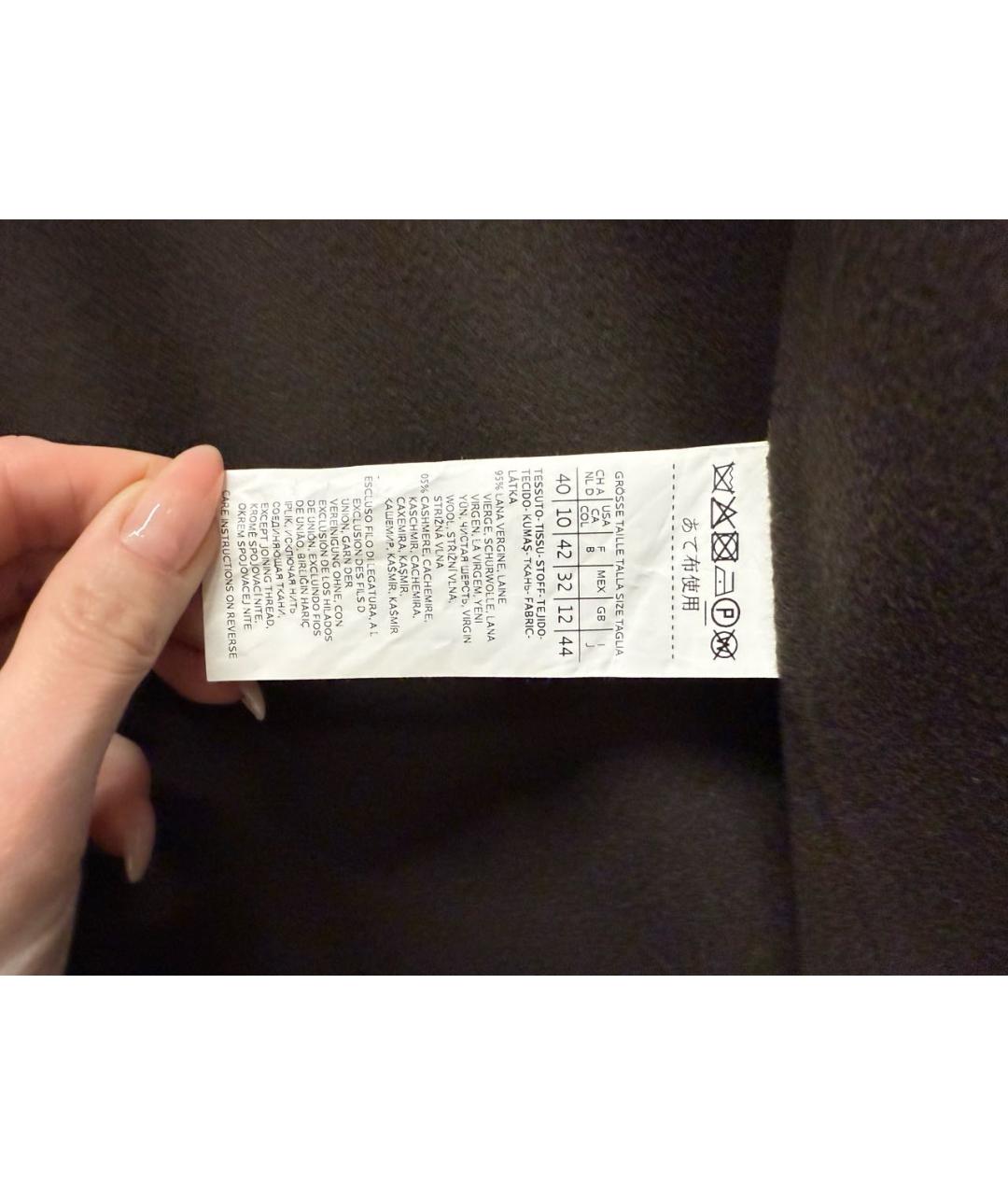 SPORTMAX Коричневое шерстяное пальто, фото 4