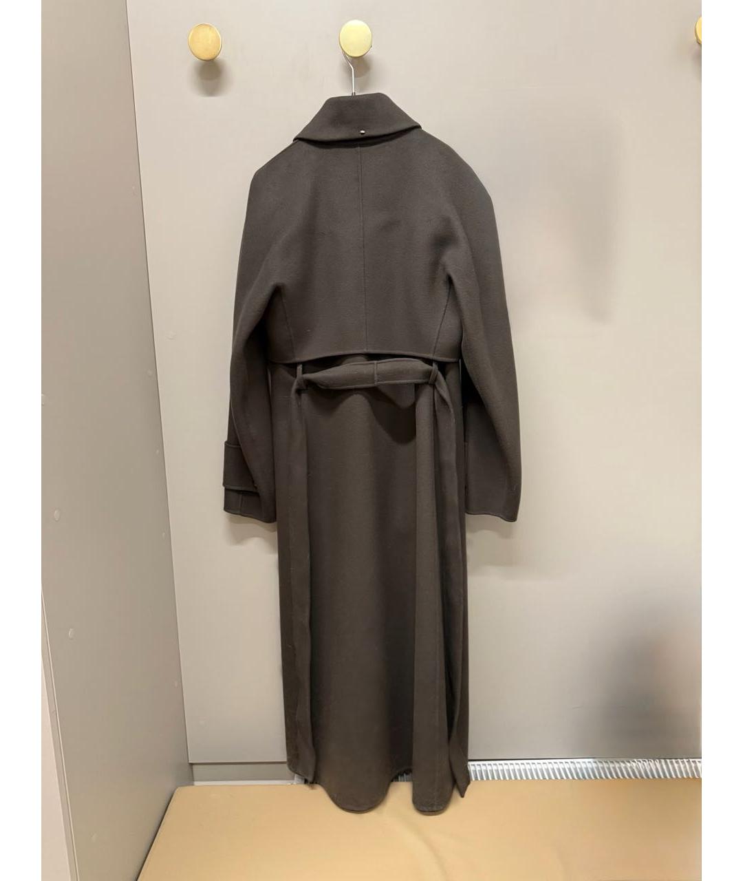 SPORTMAX Коричневое шерстяное пальто, фото 2
