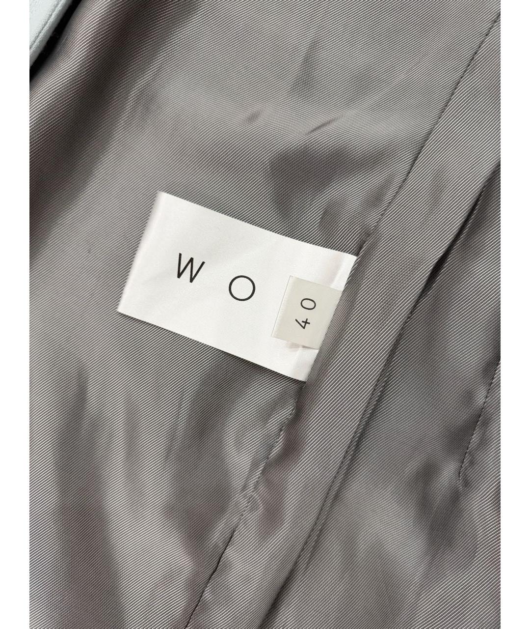 WALK OF SHAME Голубой шерстяной жакет/пиджак, фото 3