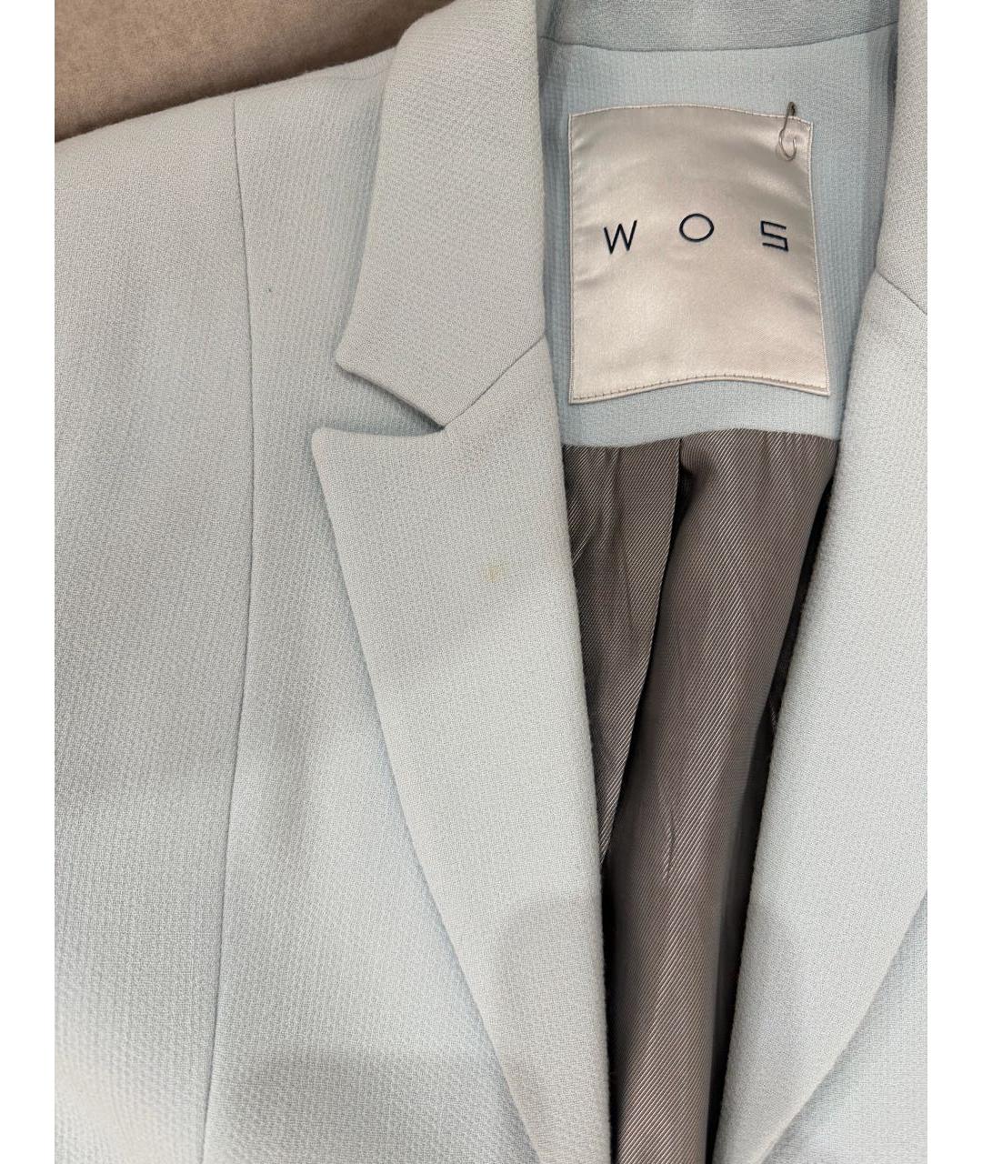 WALK OF SHAME Голубой шерстяной жакет/пиджак, фото 2