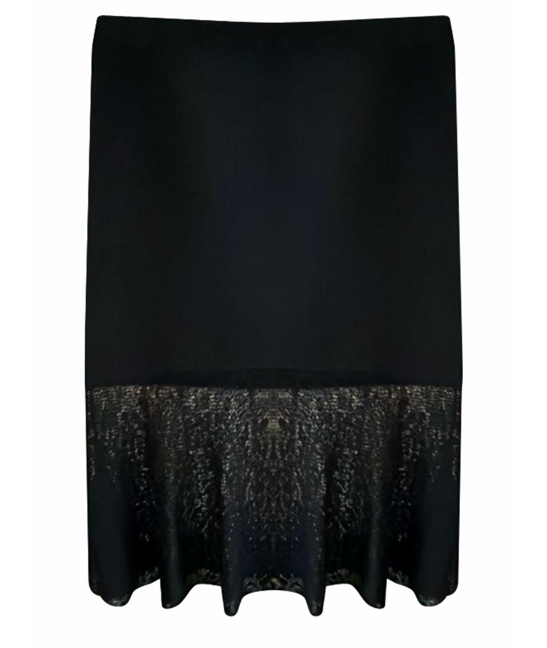 WOLFORD Черная шерстяная юбка миди, фото 1
