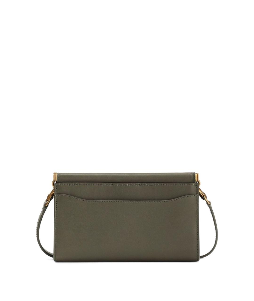 DOLCE&GABBANA Зеленая кожаная сумка через плечо, фото 3