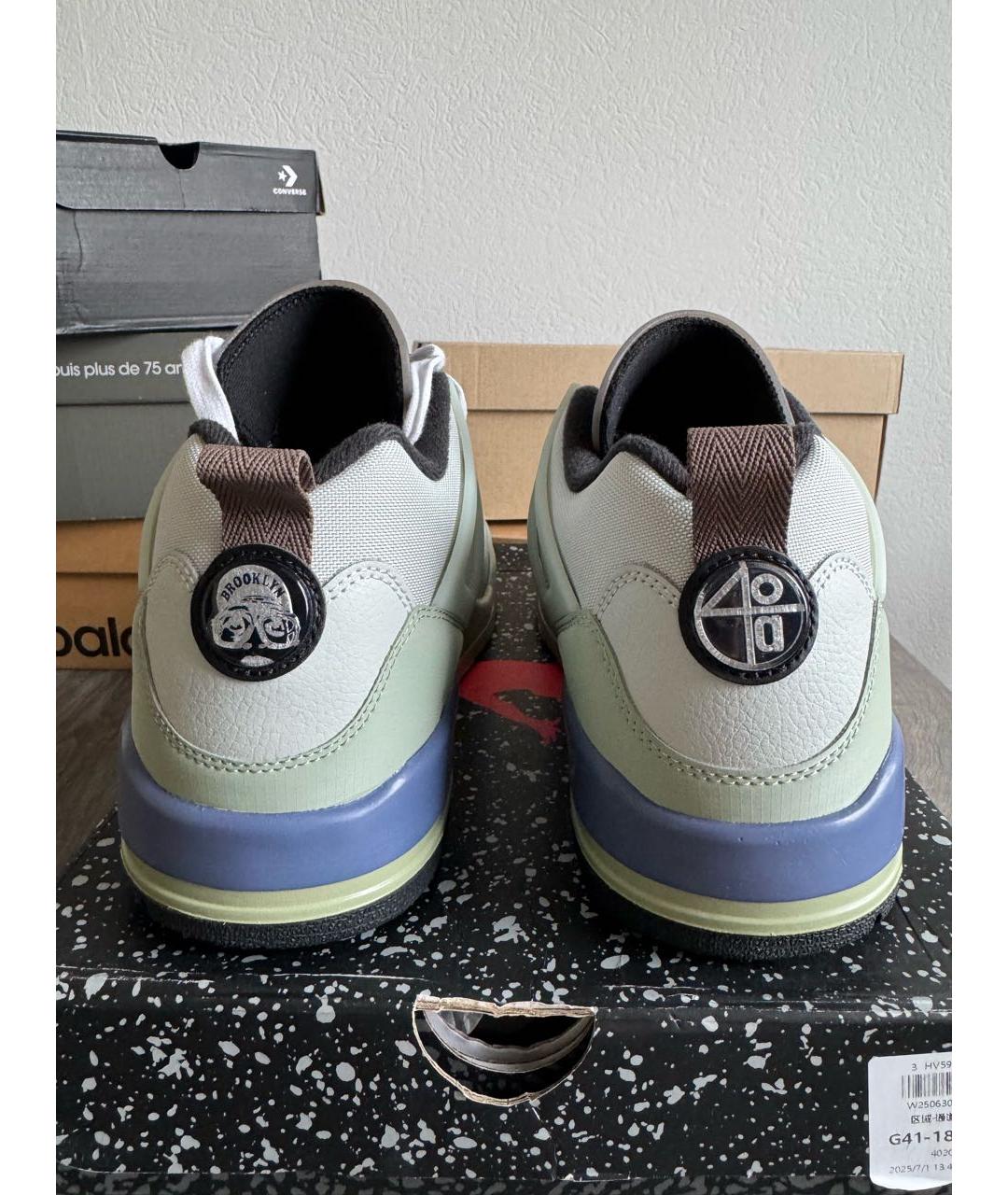 JORDAN Мульти кожаные низкие кроссовки / кеды, фото 4