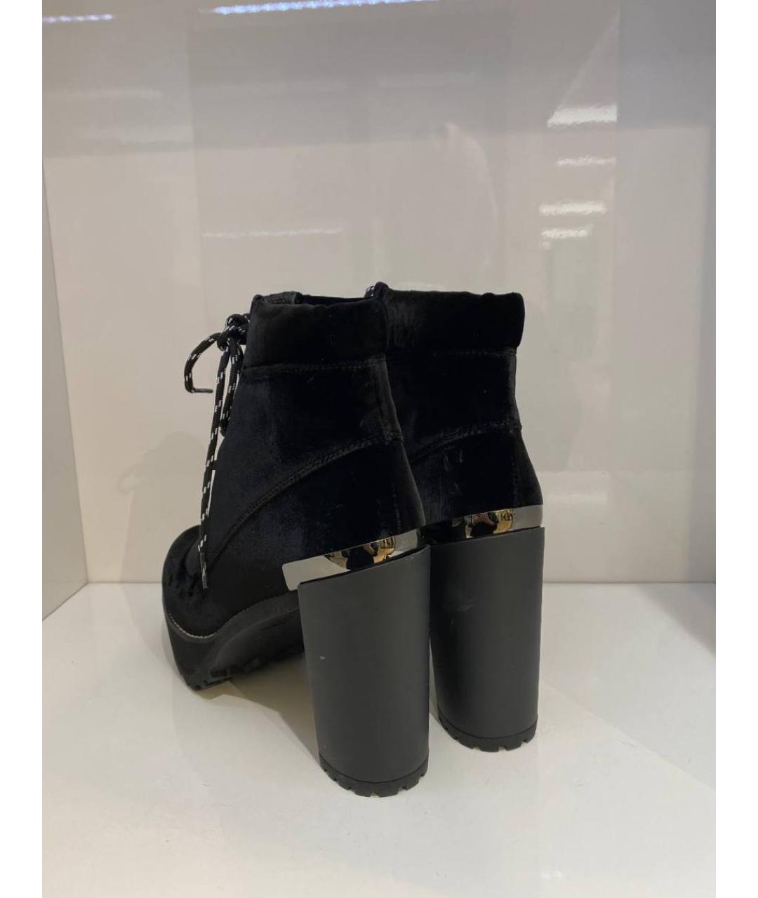 STUART WEITZMAN Черные замшевые ботинки, фото 3