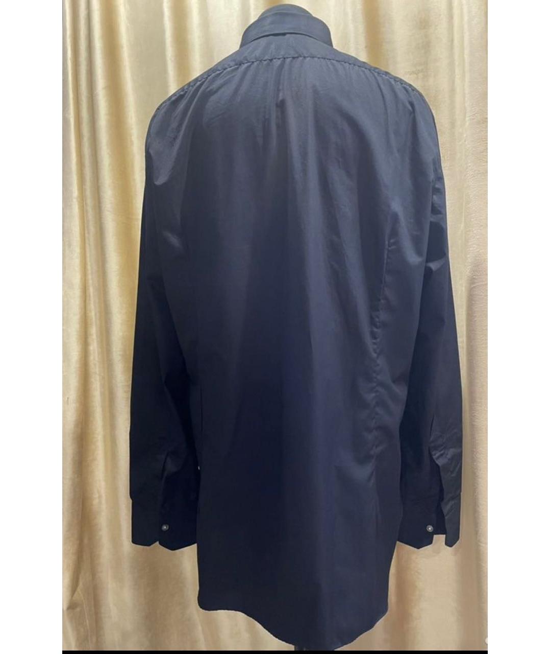 KITON Черная хлопковая классическая рубашка, фото 2