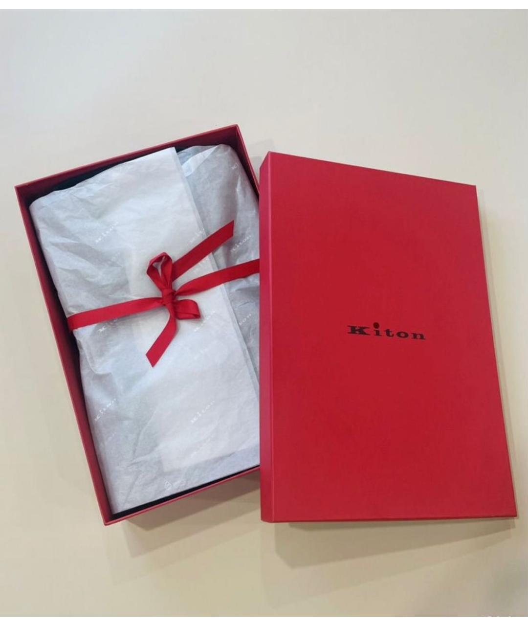 KITON Черная хлопковая классическая рубашка, фото 6