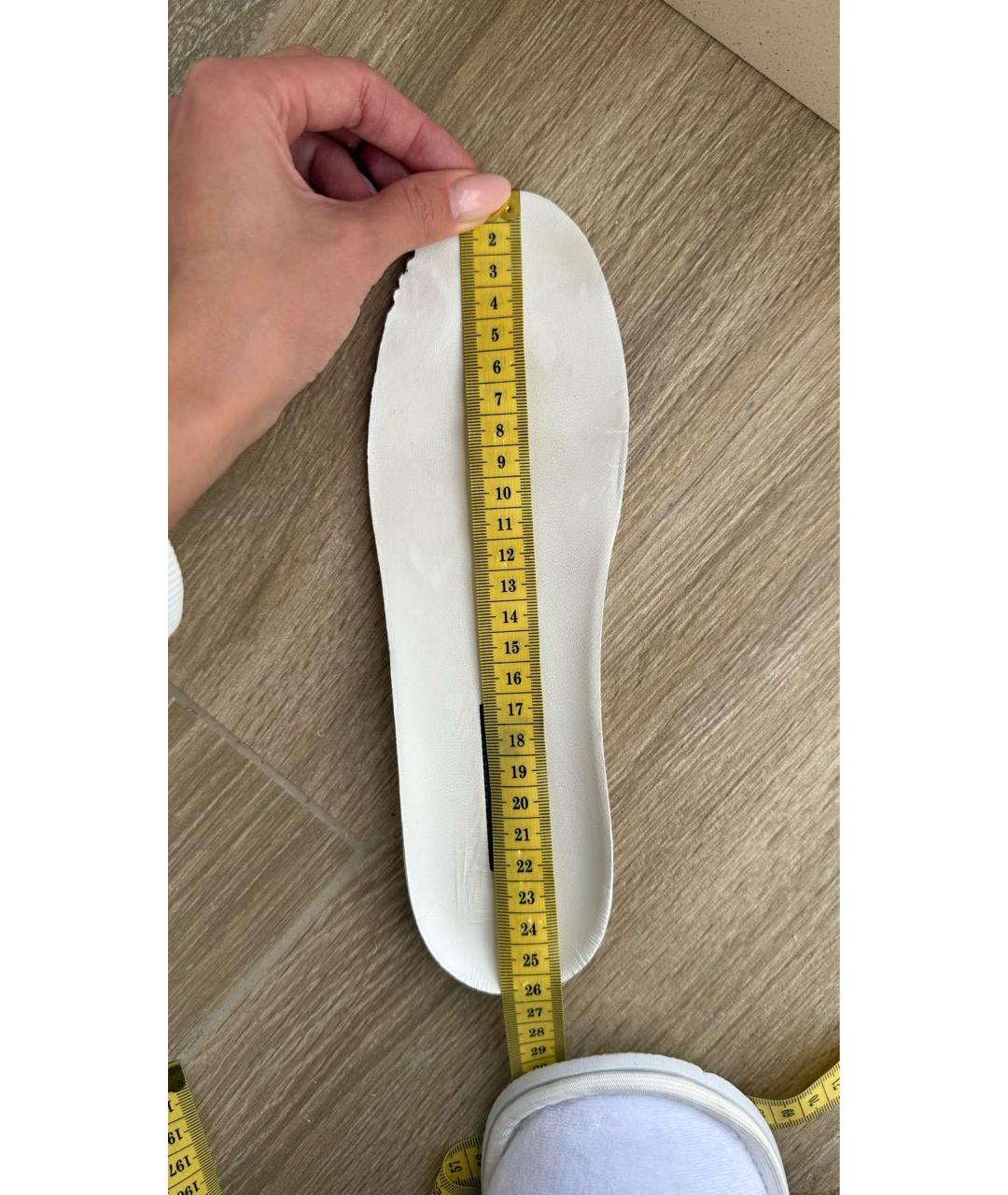 DOLCE&GABBANA Белые кожаные кеды, фото 5