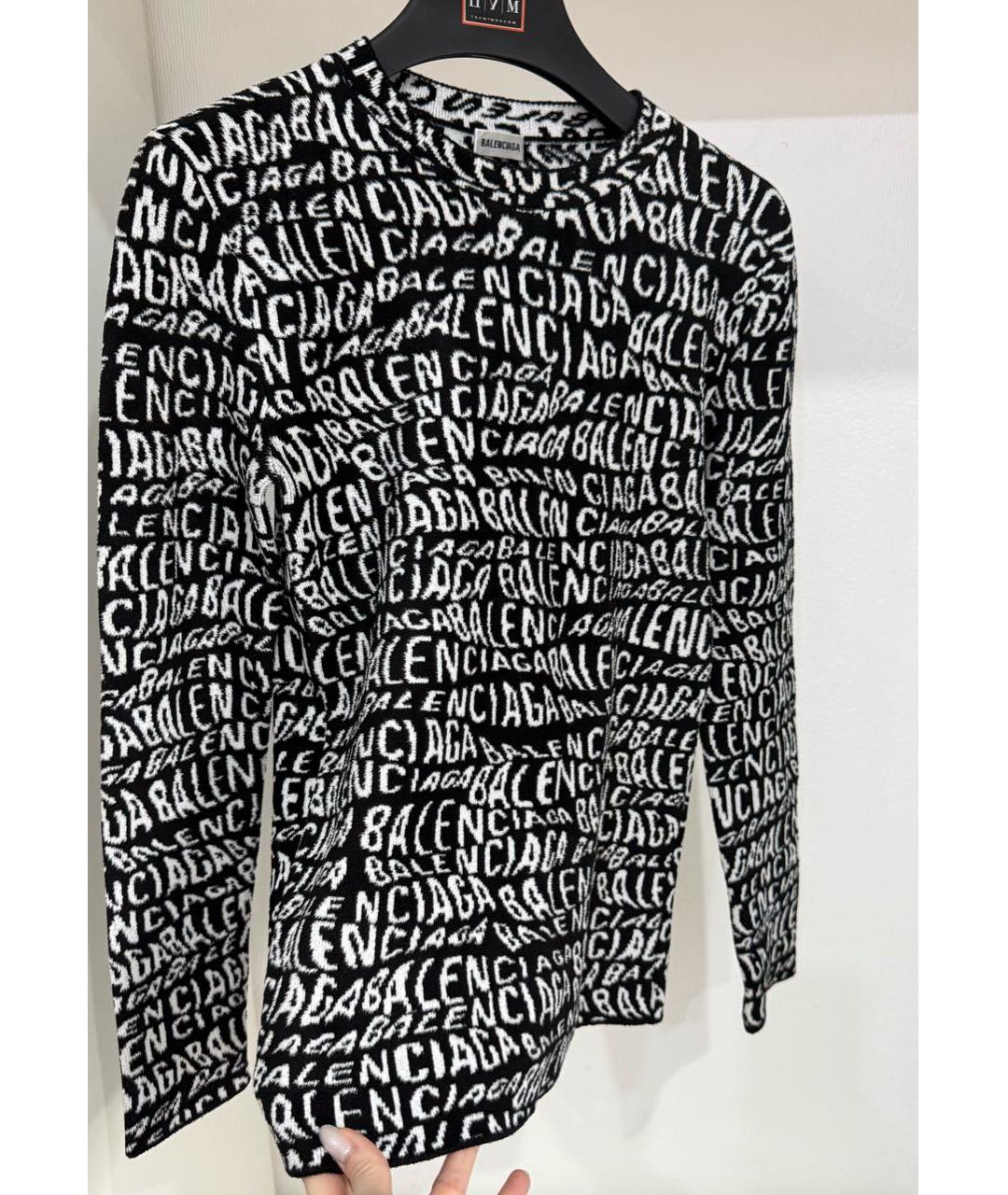 BALENCIAGA Черная вискозная водолазка, фото 4