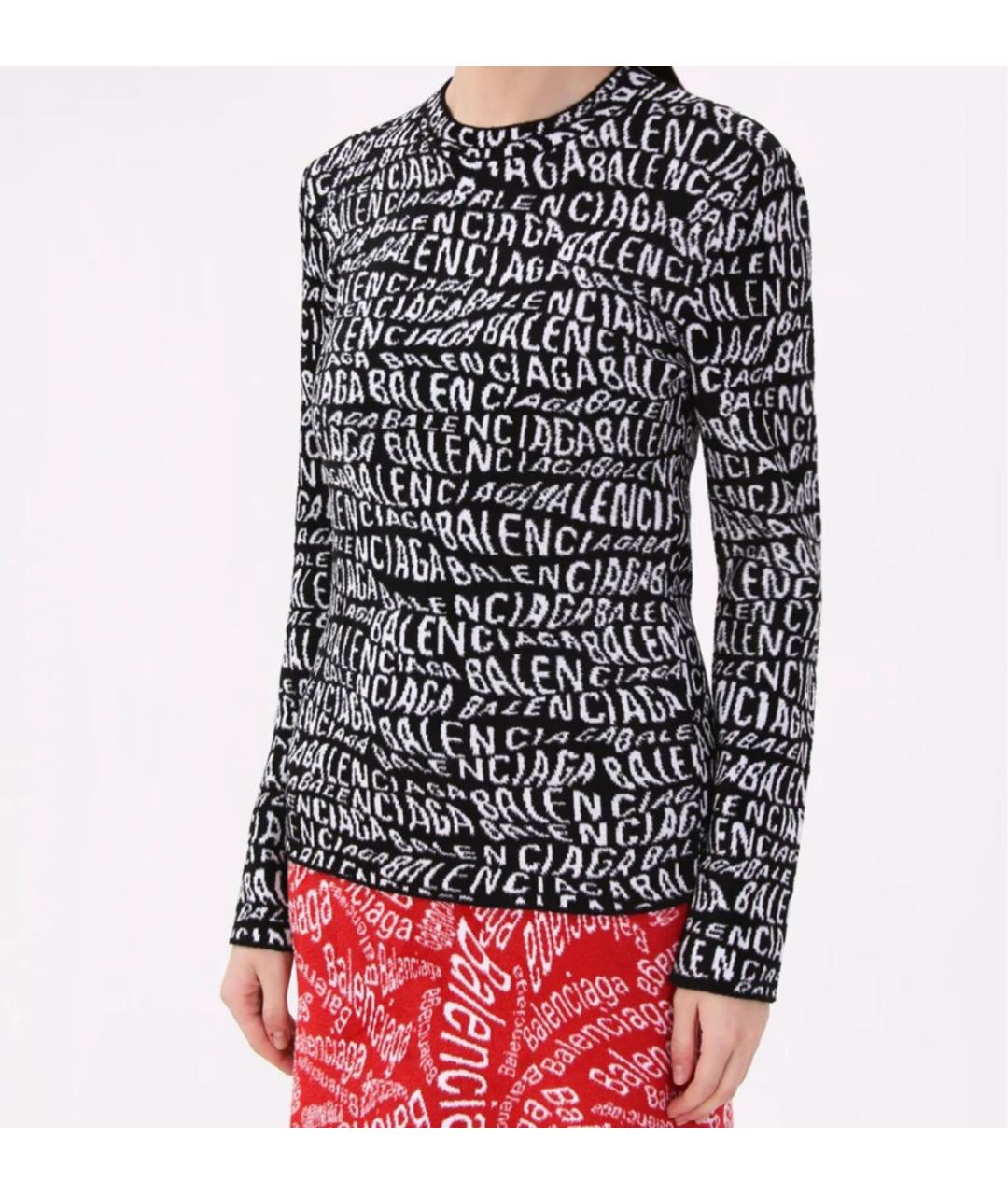 BALENCIAGA Черная вискозная водолазка, фото 3