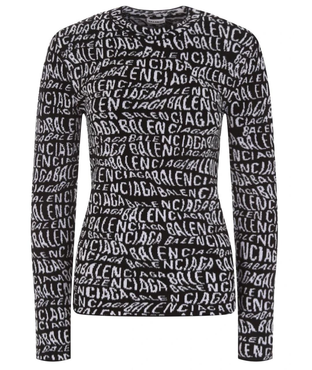 BALENCIAGA Черная вискозная водолазка, фото 1