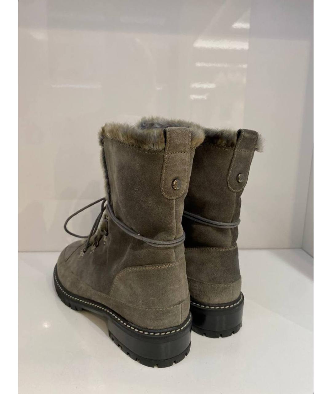 STUART WEITZMAN Серые замшевые ботинки, фото 3