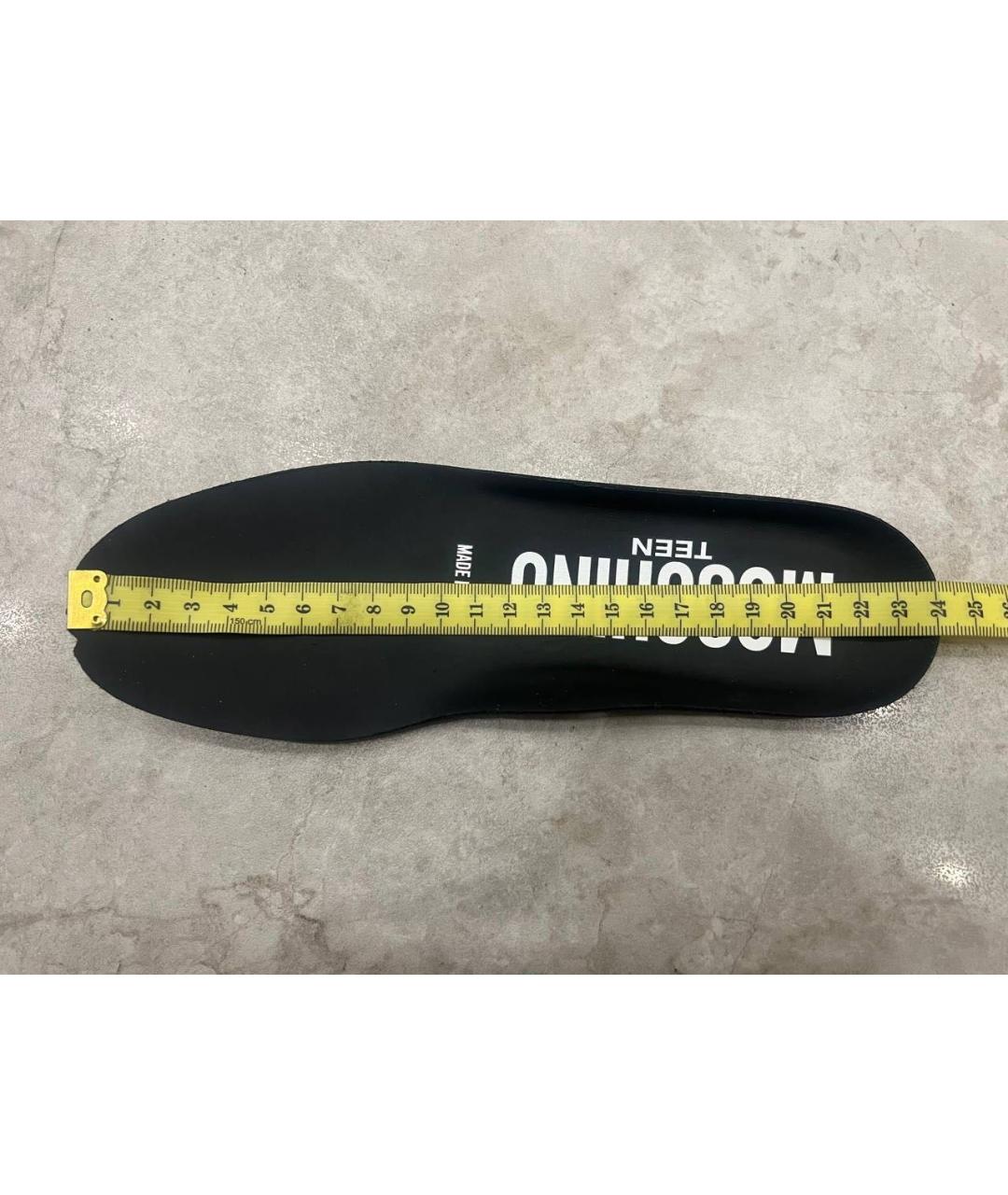 MOSCHINO Мульти кожаные кеды, фото 4