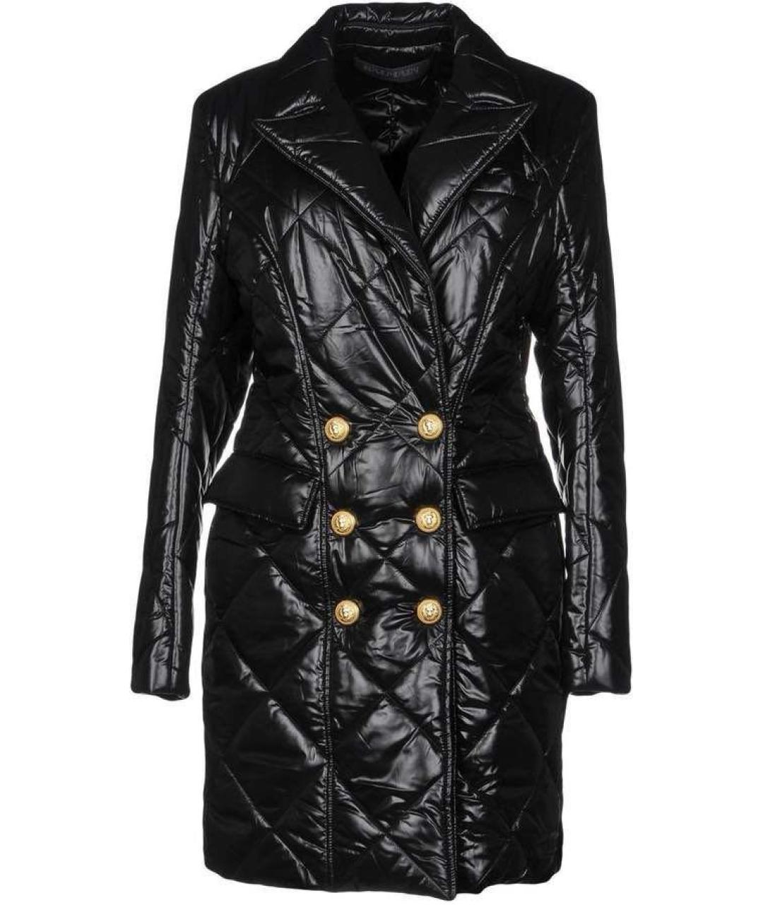 BALMAIN Черный полиамидовый пуховик, фото 1