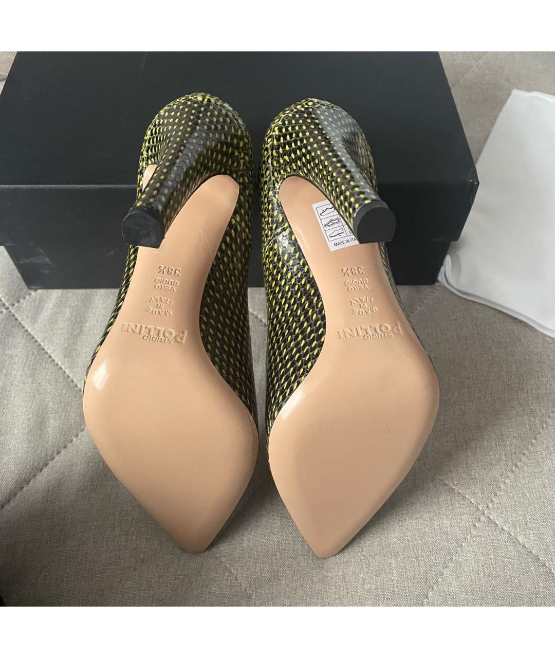 POLLINI Мульти кожаные туфли, фото 6