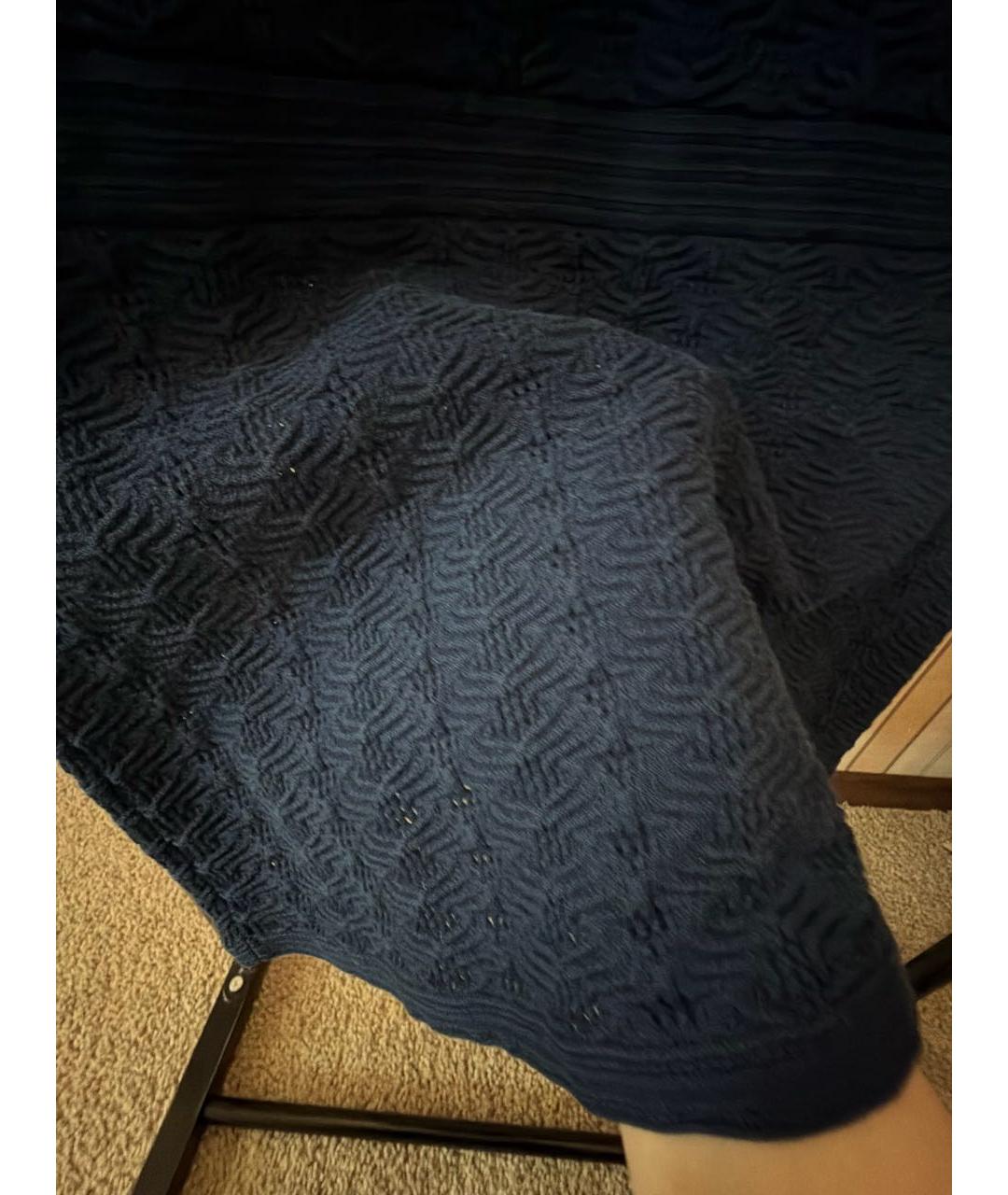 CHANEL Темно-синее хлопковое повседневное платье, фото 5