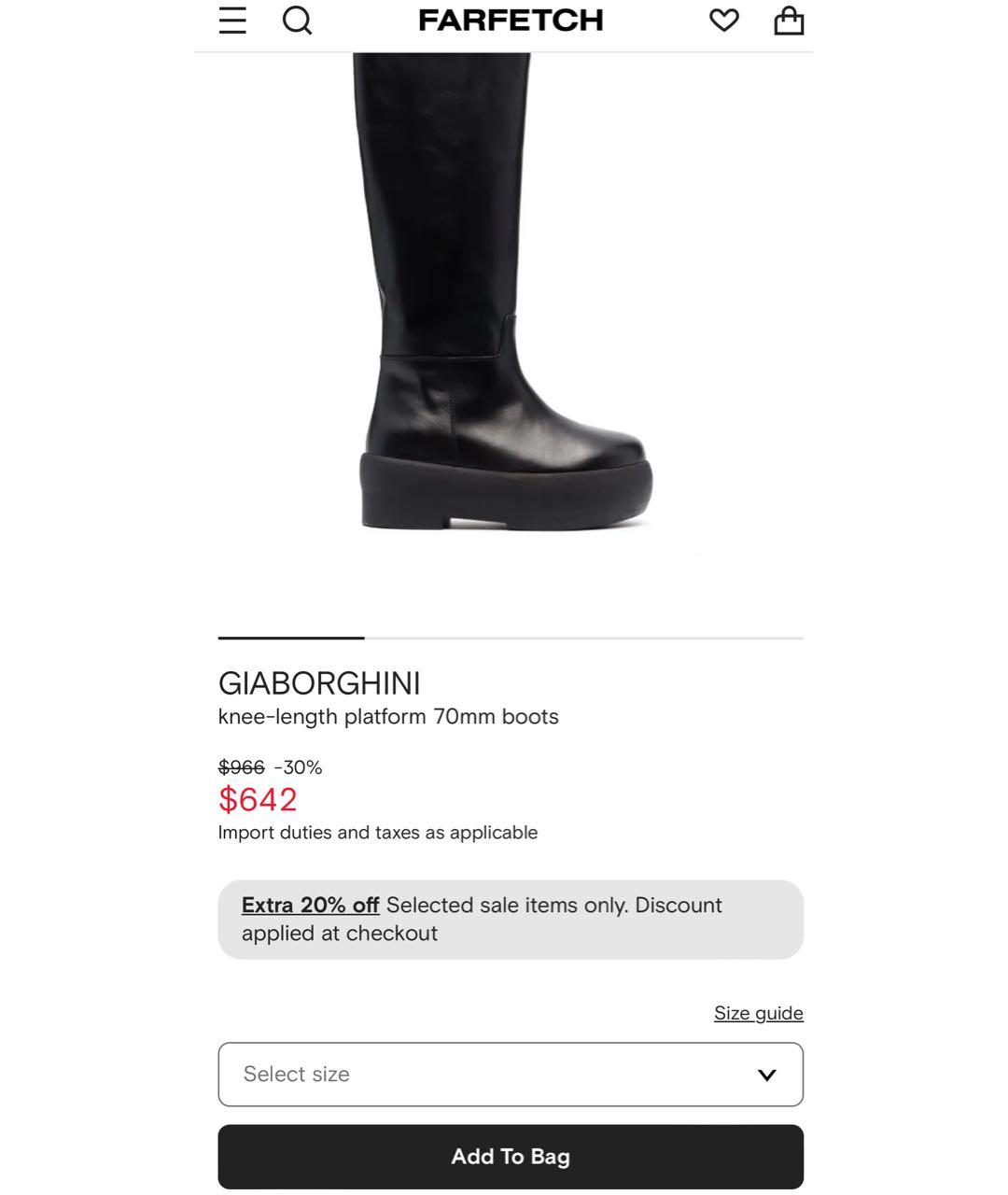 GIABORGHINI Черные кожаные сапоги, фото 5