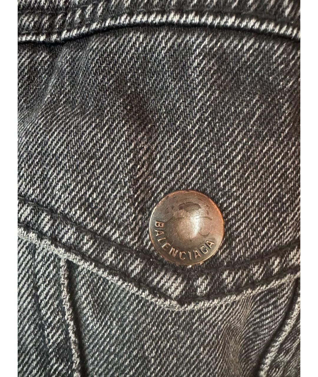 BALENCIAGA Серая деним куртка, фото 4